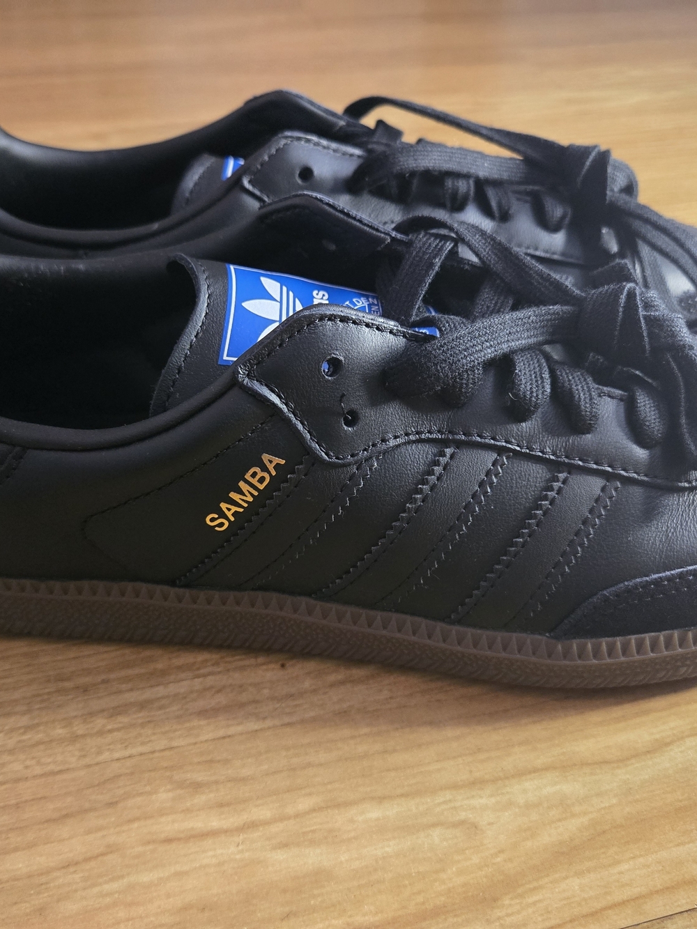 Adidas Samba Leather Sneakers for Men - Black OG Triple Black